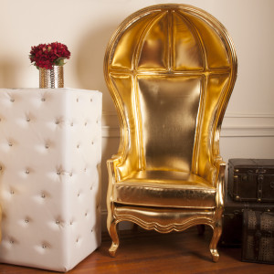 gold king chair